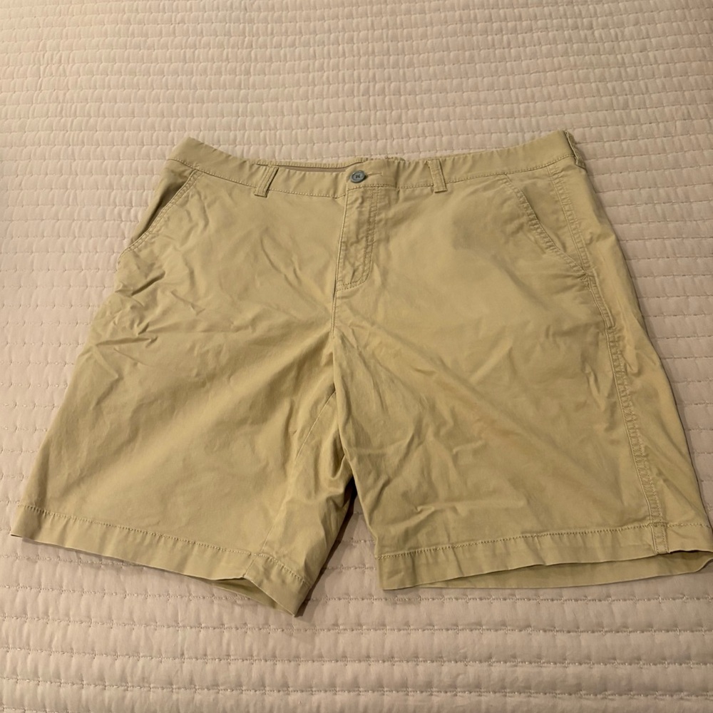 Marc Anthony Khaki Flat Front Shorts